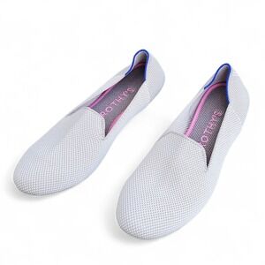 Rothy's Gray Flats Round Toe Knit Shoes Women 8 Comfortable‎ Office Career